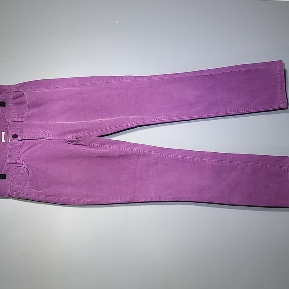 J. CREW Matchstick Lavender Pastel Goth Aesthetic Corduroy Straight Leg Pants - Picture 3 of 10